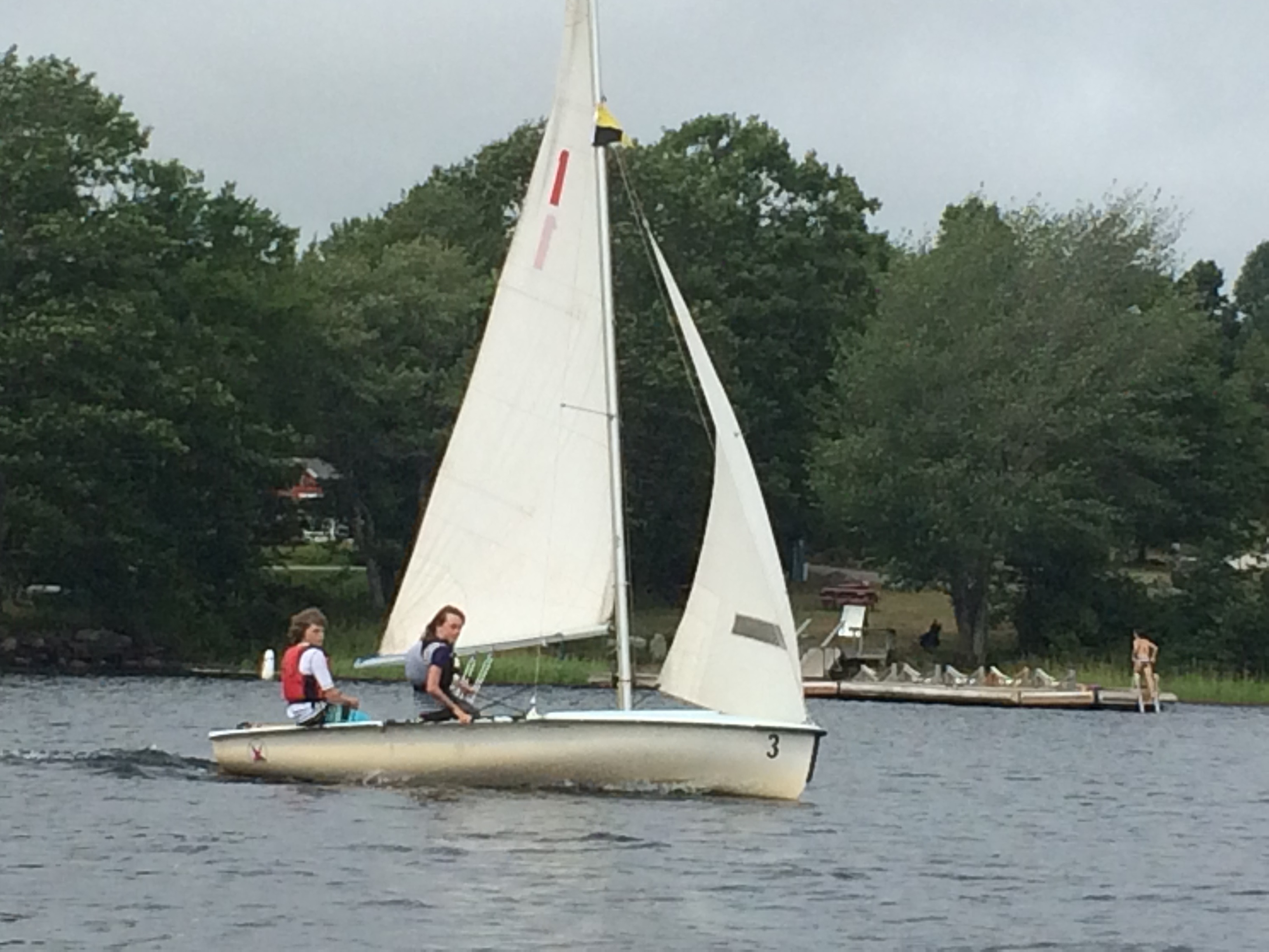 420 Sailing Dinghy - used in Beginner and Advanced Sailing Lessons